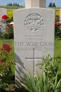 SPANBROEKMOLEN BRITISH CEMETERY - RENTOUL, J
